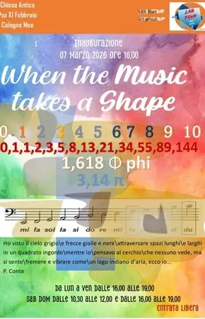 WHEN THE MUSIC TAKE A SHAPE - 07-03-2026/ 15-03-2026 WHEN THE MUSIC TAKE A SHAPE
