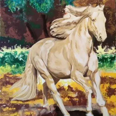 Angela Lagreca Akhal teke - Sfumature d´Arte