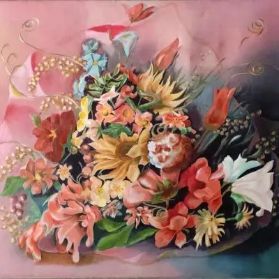 Angela Lagreca Omaggio Floreale - Sfumature d´Arte