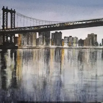 Tramonto nella grande città